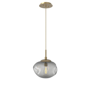 Hammerton Studio - LAB0064-01-GB-S-C01-E2 - One Light Pendant - Nebula - Gilded Brass