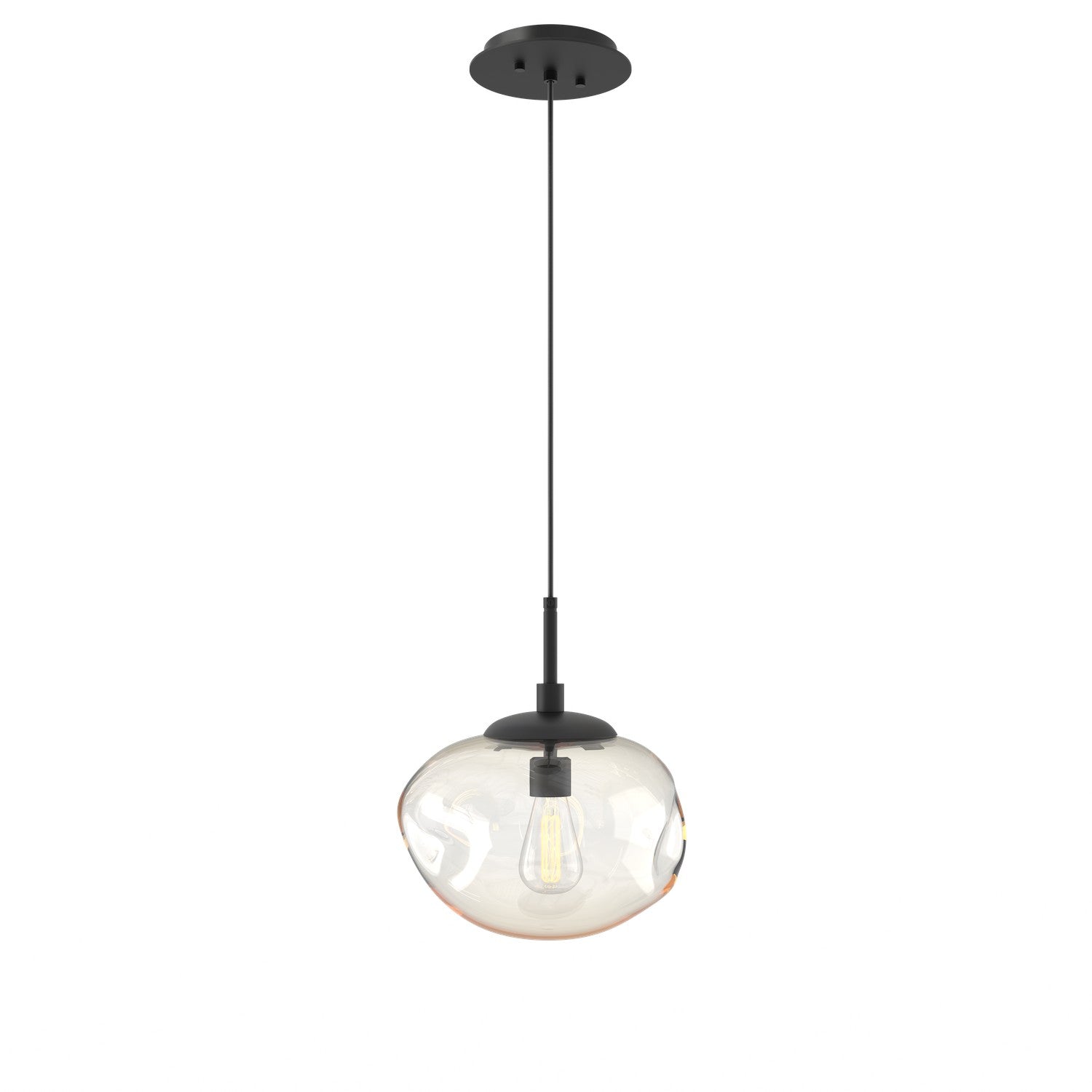 Hammerton Studio - LAB0064-01-MB-A-C01-E2 - One Light Pendant - Nebula - Matte Black