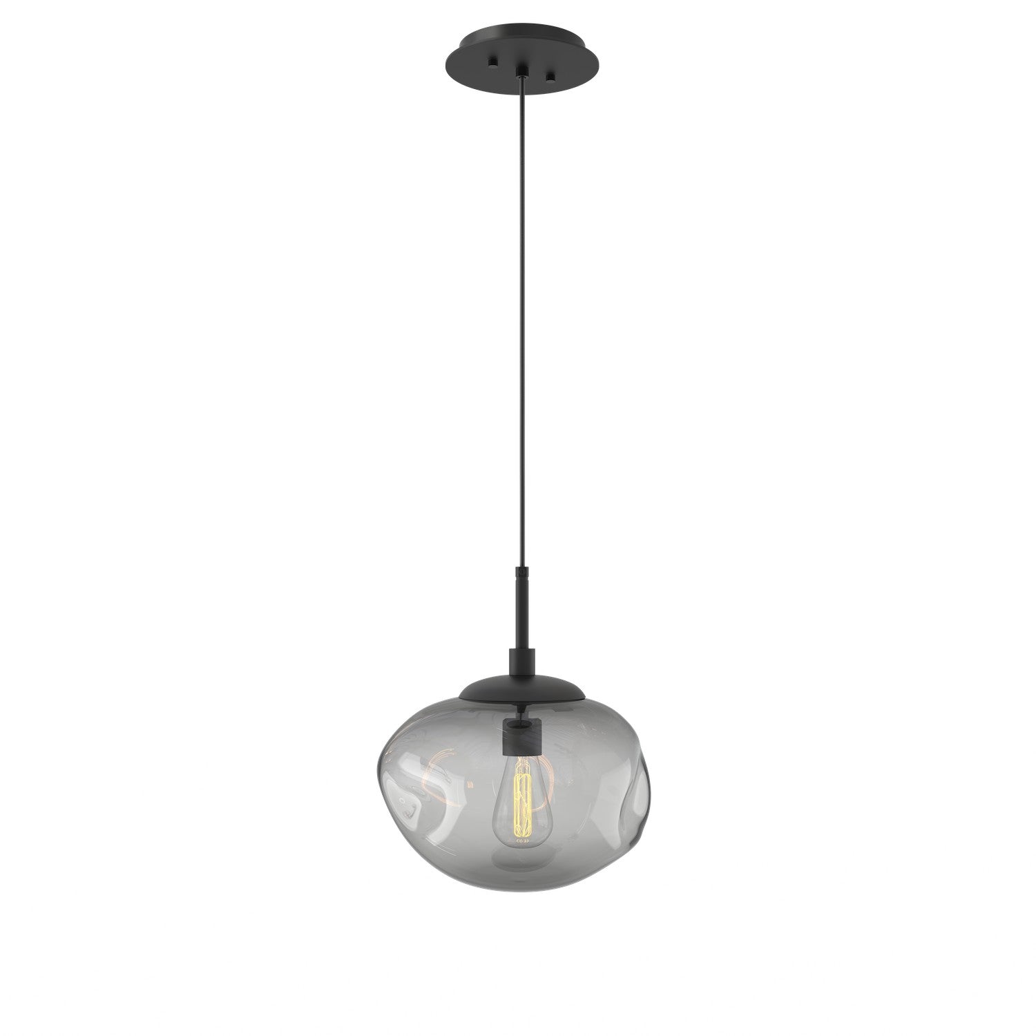 Hammerton Studio - LAB0064-01-MB-S-C01-E2 - One Light Pendant - Nebula - Matte Black