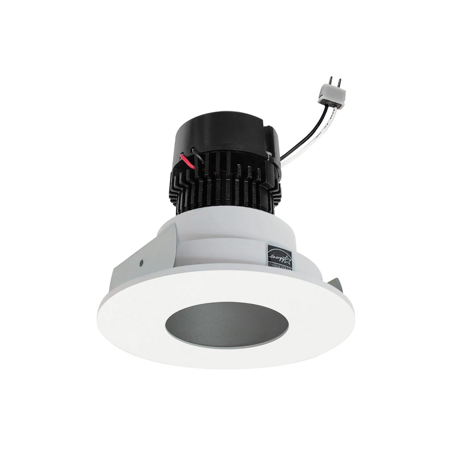 Nora Lighting - NPRLV-4RPH27XHZMPW - LED Pinhole Retrofit - Haze / Matte Powder White