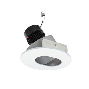 Nora Lighting - NPRLV-4RSL27XHZMPW - LED Slot Aperture Retrofit - Haze / Matte Powder White