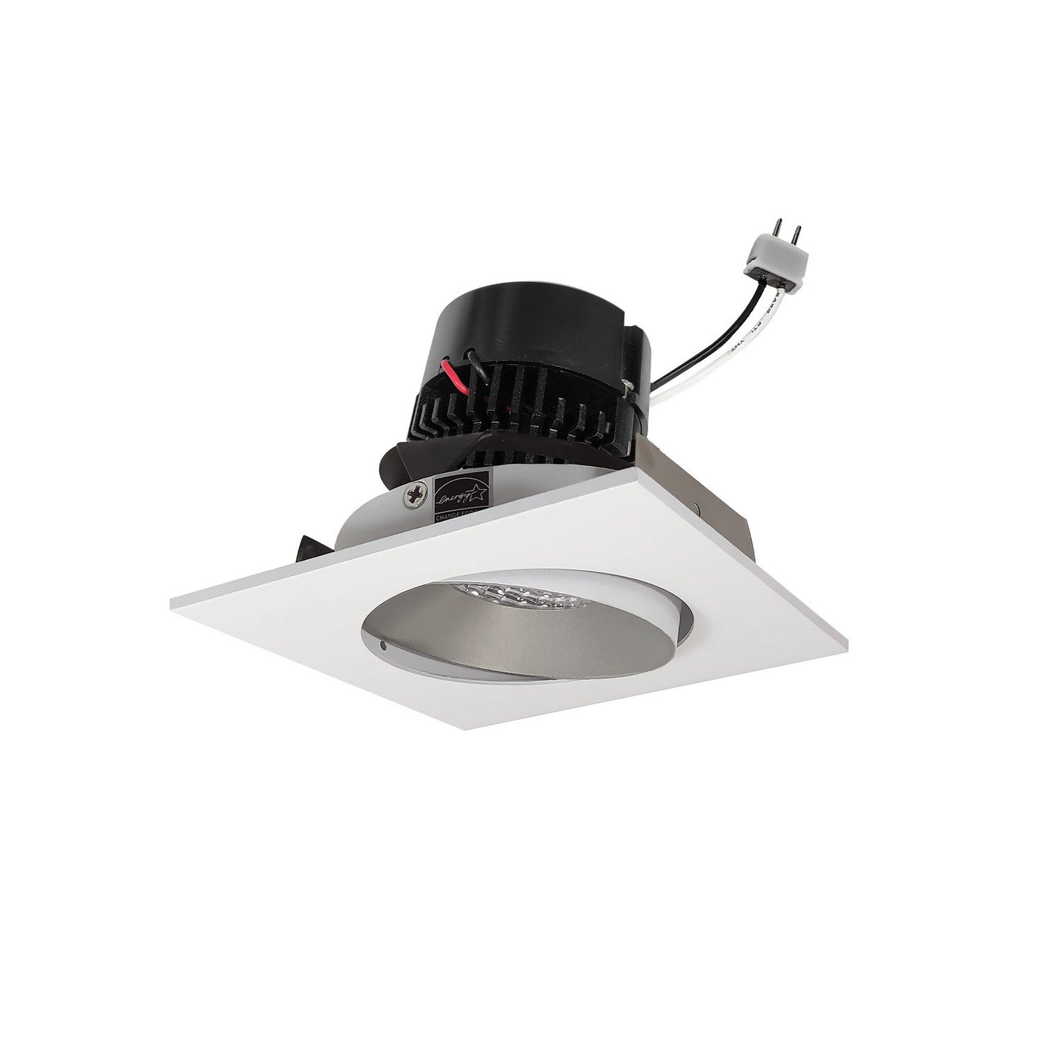 Nora Lighting - NPRLV-4SC30XHZMPW - LED Cone Retrofit - Haze / Matte Powder White