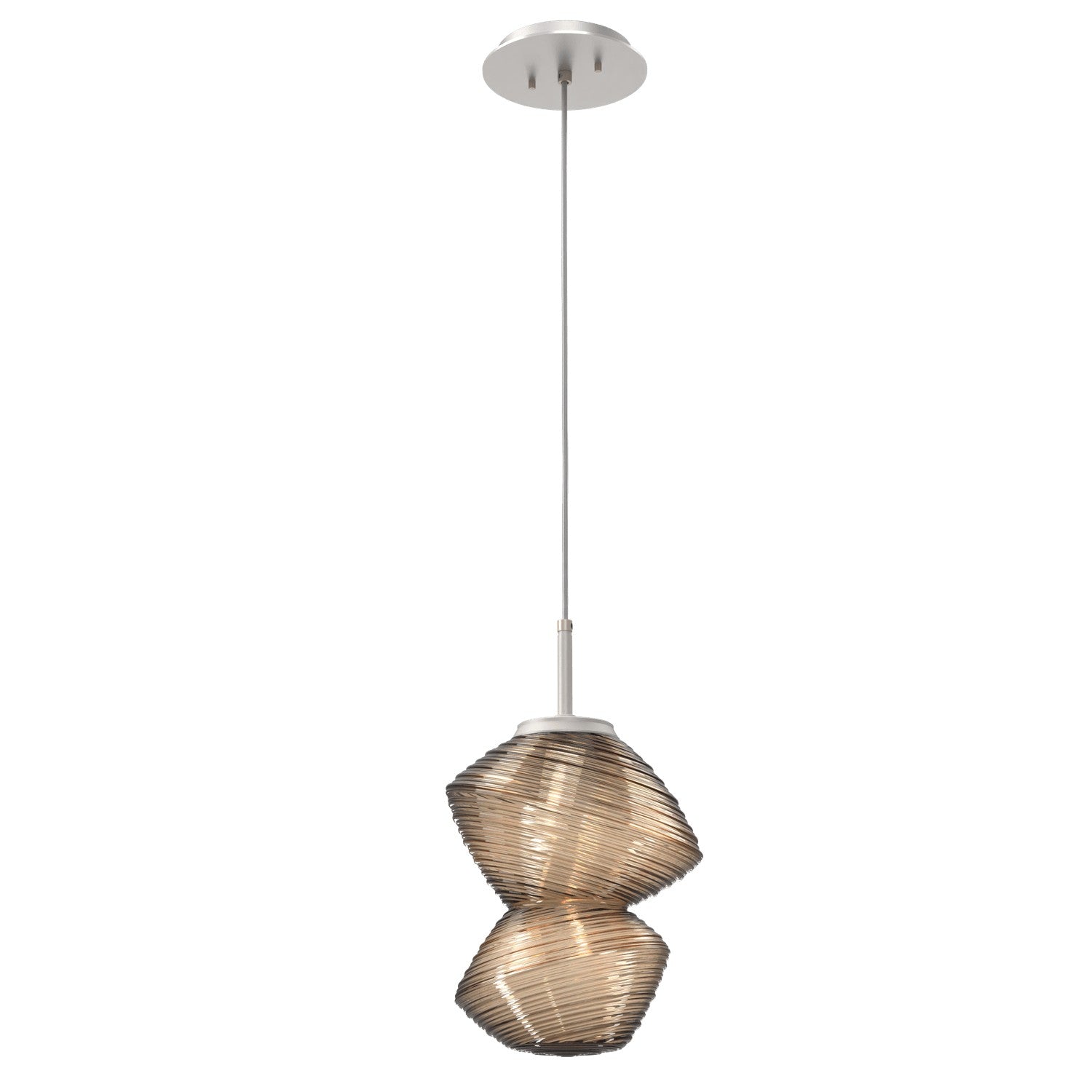 Hammerton Studio - LAB0089-01-BS-B-C01-L3 - LED Pendant - Mesa - Beige Silver