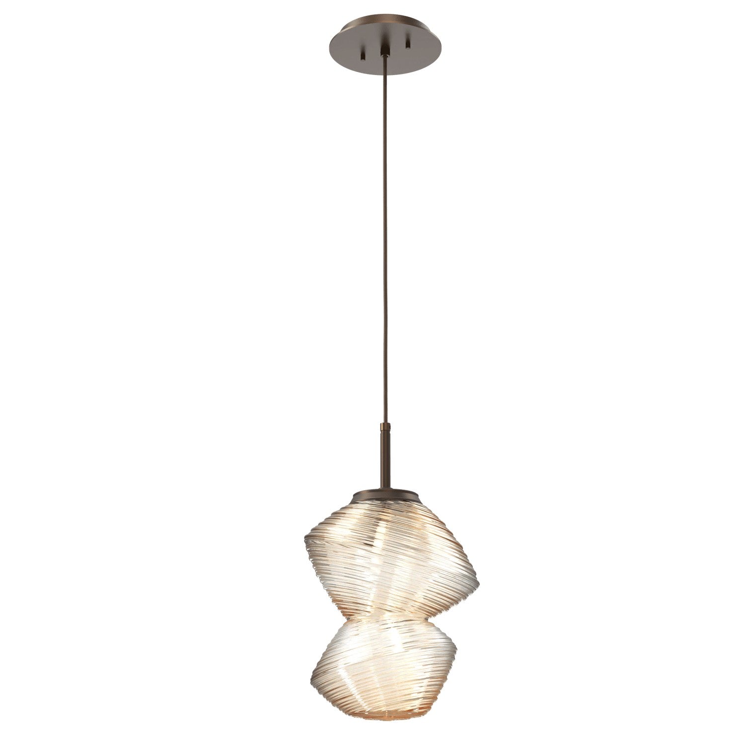 Hammerton Studio - LAB0089-01-FB-A-C01-L3 - LED Pendant - Mesa - Flat Bronze