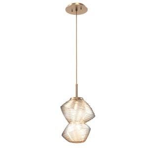 Hammerton Studio - LAB0089-01-NB-A-C01-L3 - LED Pendant - Mesa - Novel Brass