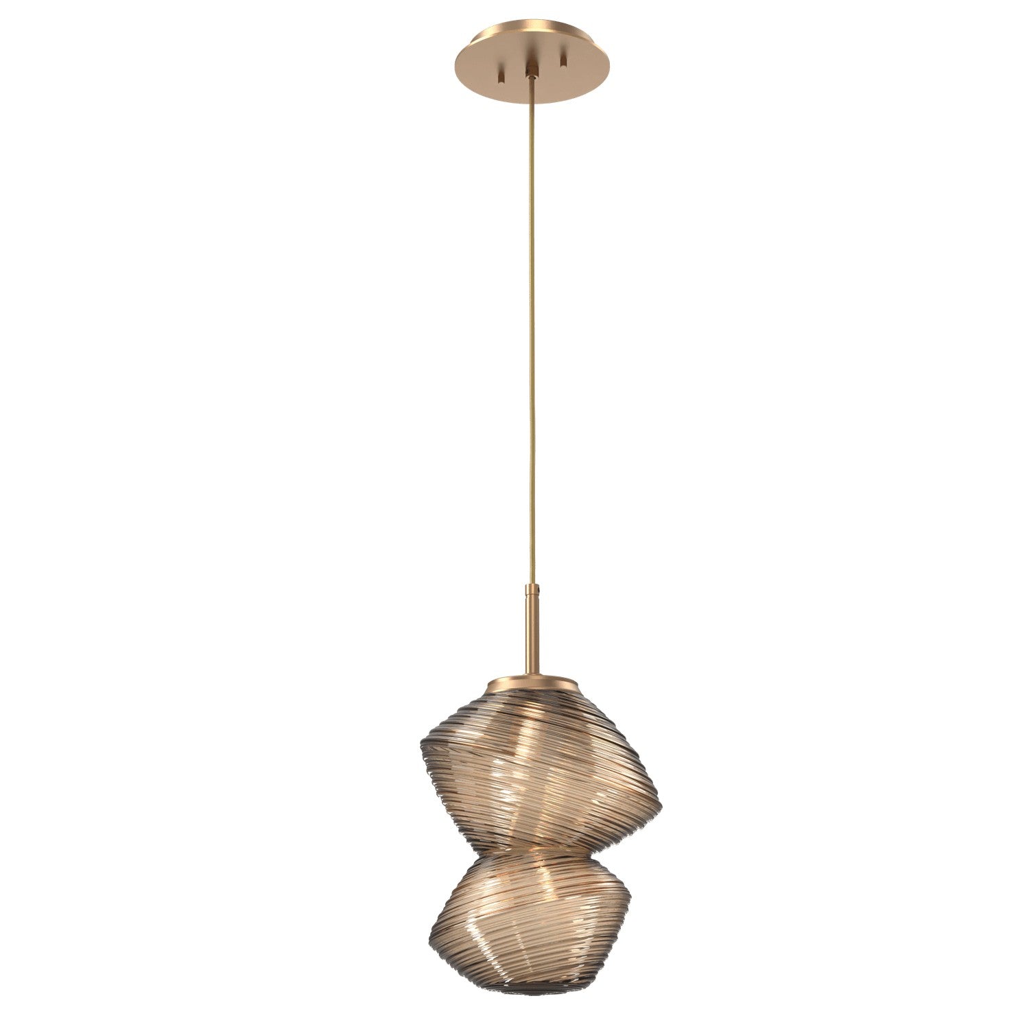 Hammerton Studio - LAB0089-01-NB-B-C01-L3 - LED Pendant - Mesa - Novel Brass