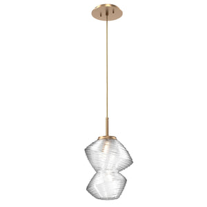Hammerton Studio - LAB0089-01-NB-C-C01-L1 - LED Pendant - Mesa - Novel Brass