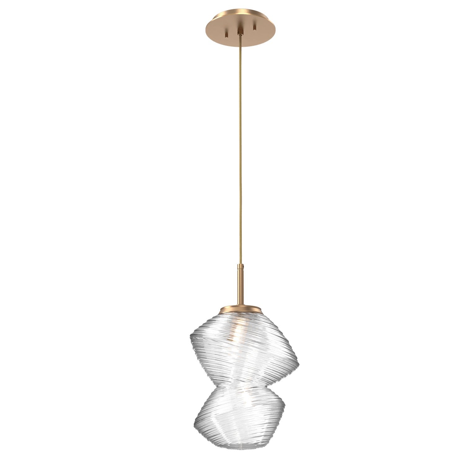 Hammerton Studio - LAB0089-01-NB-C-C01-L3 - LED Pendant - Mesa - Novel Brass