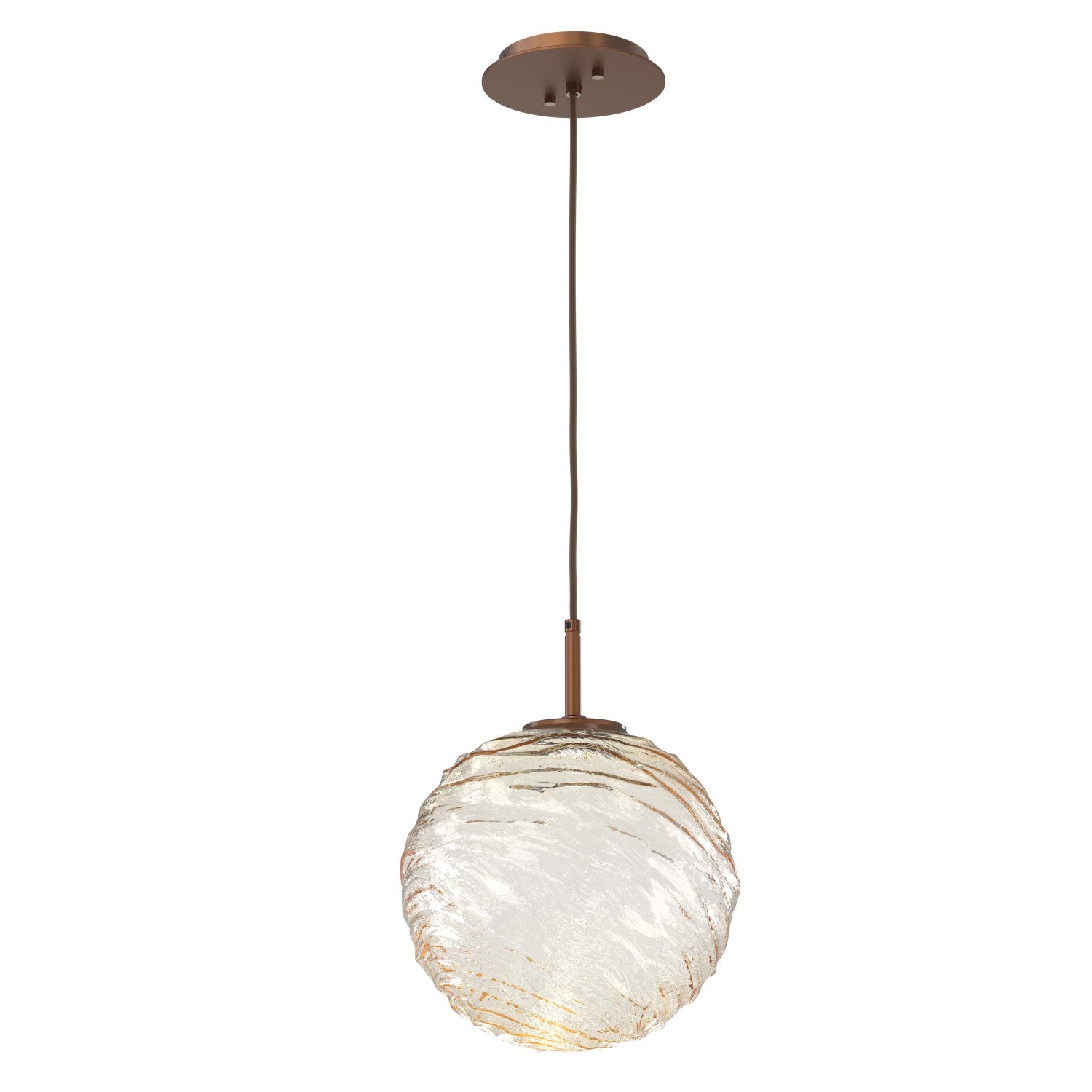 Hammerton Studio - LAB0092-01-BB-A-C01-L1 - LED Pendant - Gaia - Burnished Bronze