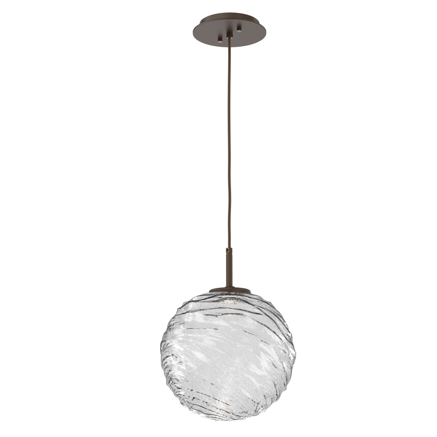 Hammerton Studio - LAB0092-01-FB-C-C01-L1 - LED Pendant - Gaia - Flat Bronze
