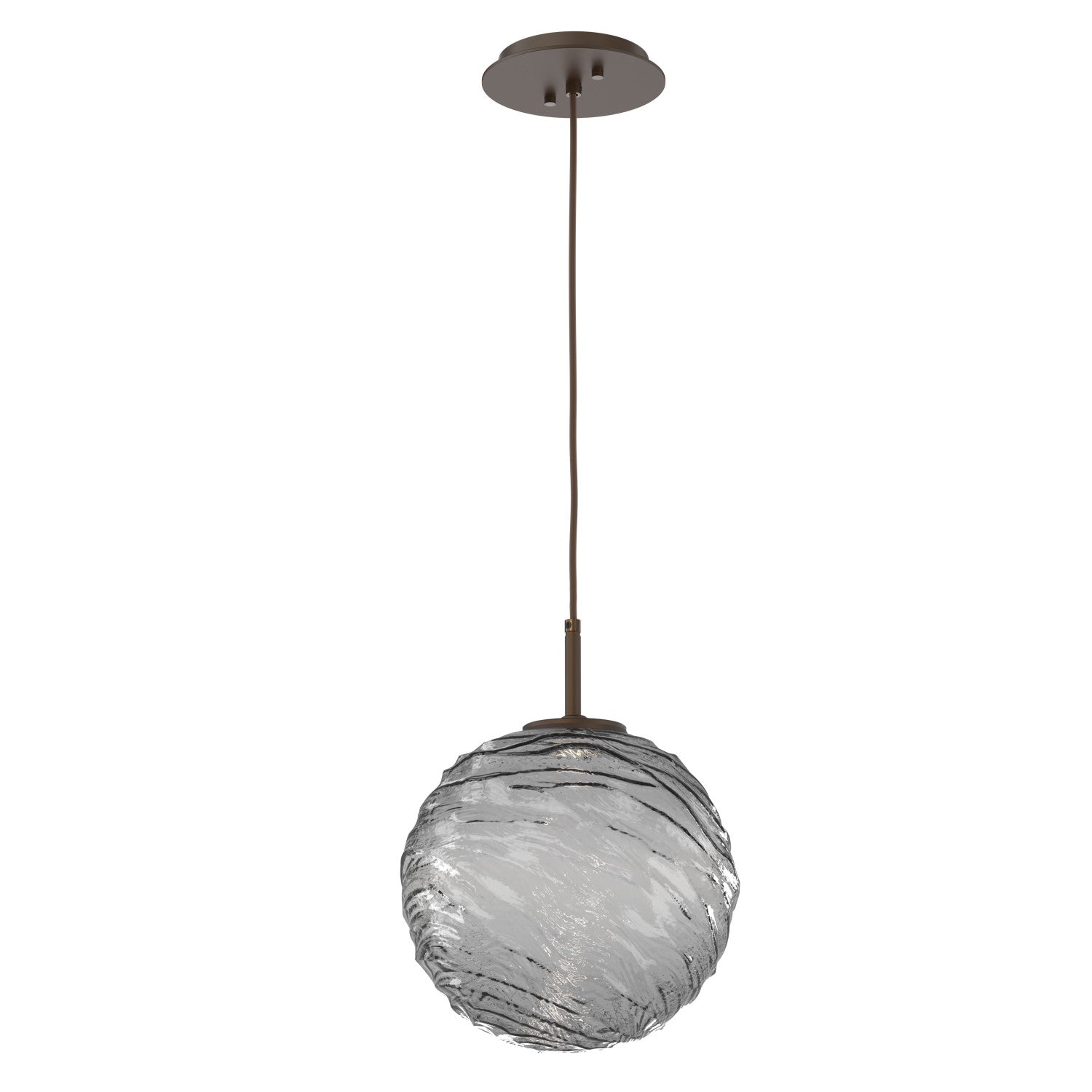 Hammerton Studio - LAB0092-01-FB-S-C01-L3 - LED Pendant - Gaia - Flat Bronze