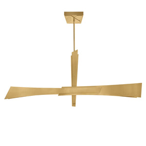 CWI Lighting - 1717P50-624 - LED Chandelier - Solara - Brass