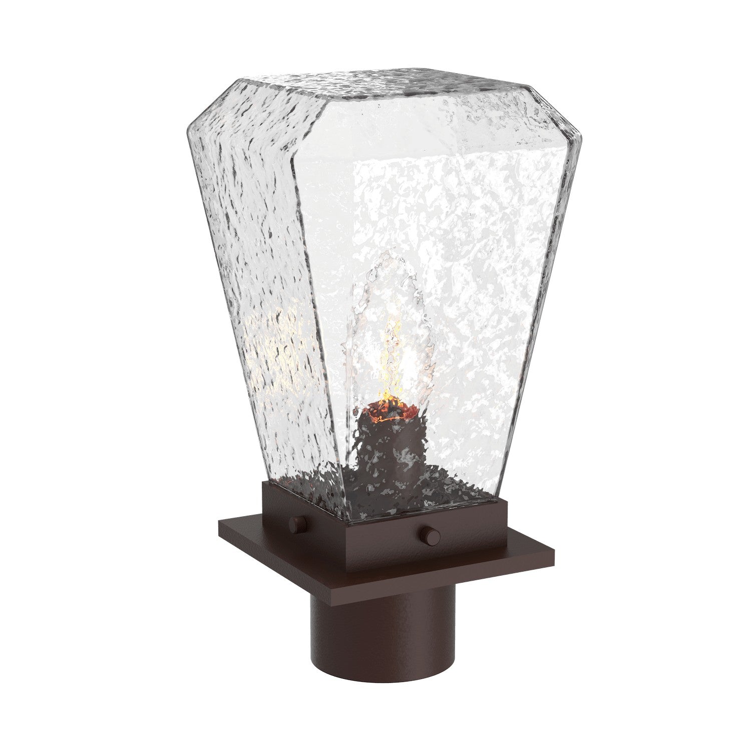 Hammerton Studio - OMB0043-02-SB-C-E2 - One Light Post Mount - Outdoor Lighting - Statuary Bronze