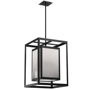 Hammerton Studio - OPB0027-22-TB-FS-001-E2 - Four Light Outdoor Pendant - Outdoor Lighting - Textured Black