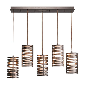 Hammerton Studio - PLB0013-09-GP-F-C01-E2 - Nine Light Pendant - Tempest - Graphite