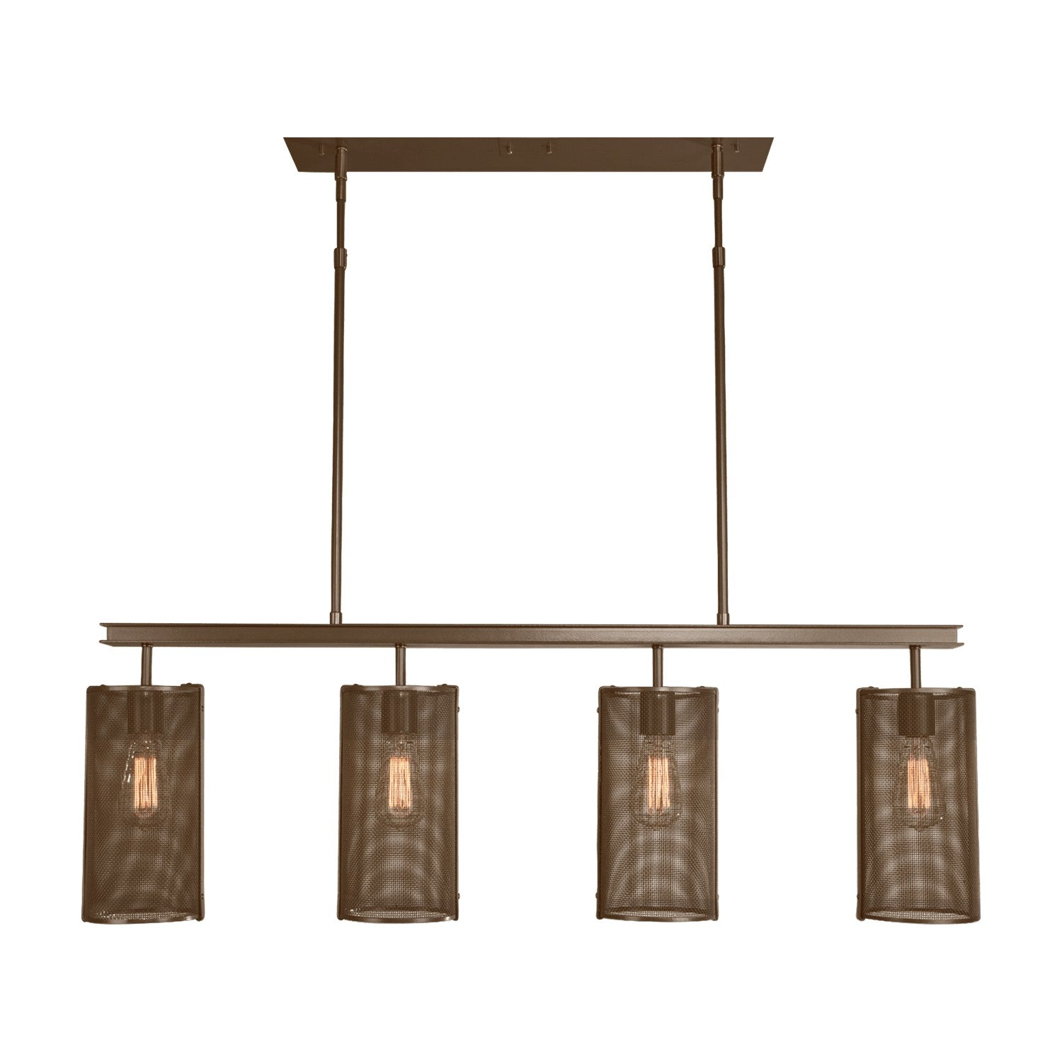 Hammerton Studio - PLB0019-43-FB-0-001-E2 - Pendant - Uptown Mesh - Flat Bronze