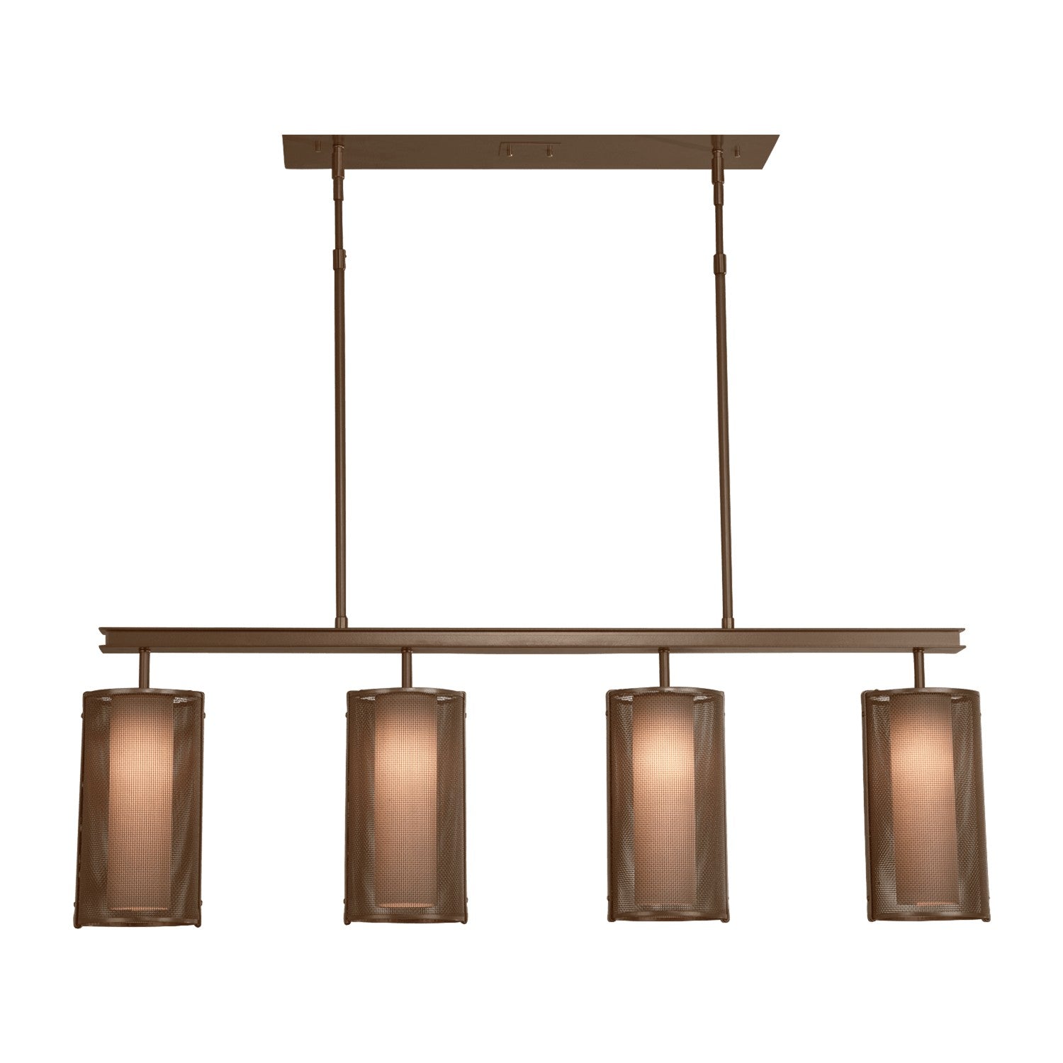 Hammerton Studio - PLB0019-43-FB-F-001-E2 - Pendant - Uptown Mesh - Flat Bronze