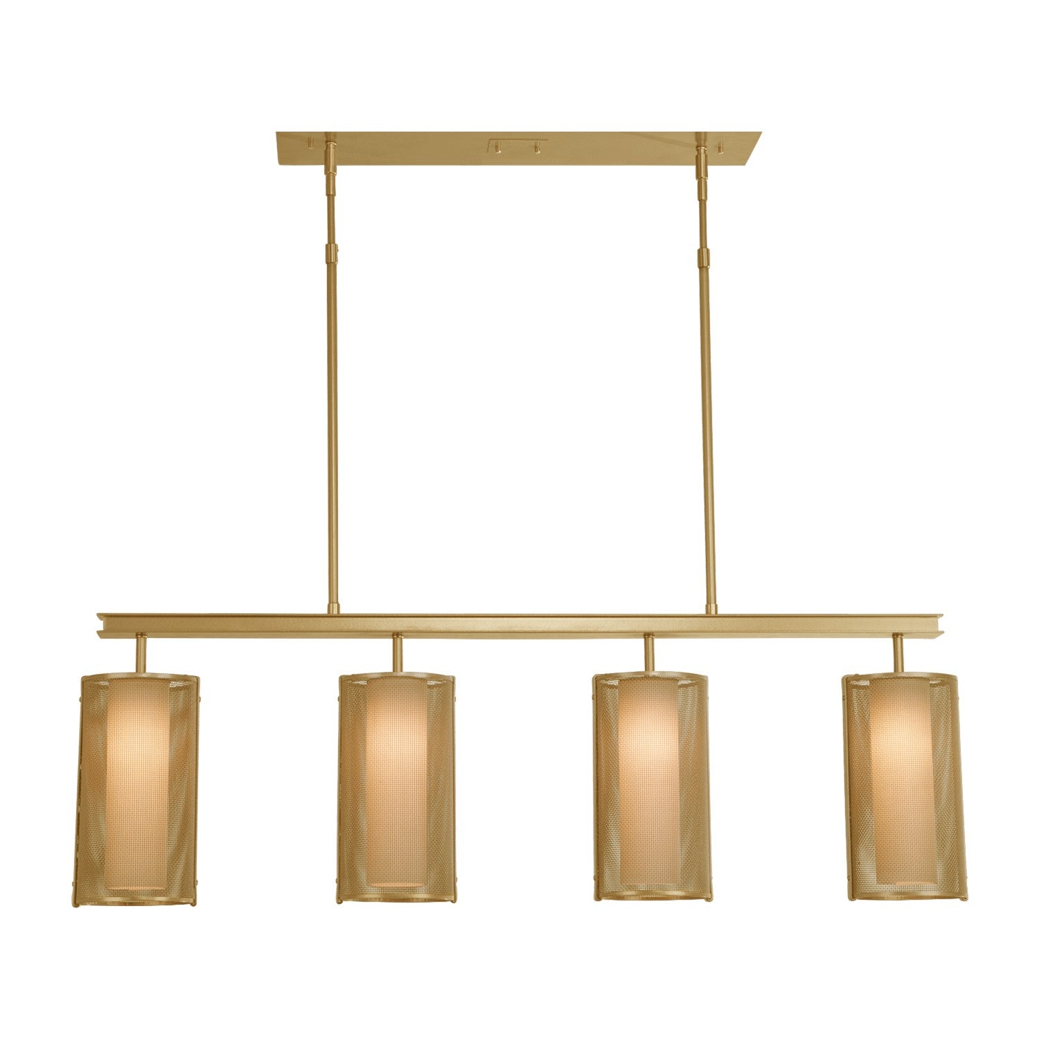 Hammerton Studio - PLB0019-43-GB-F-001-E2 - Pendant - Uptown Mesh - Gilded Brass