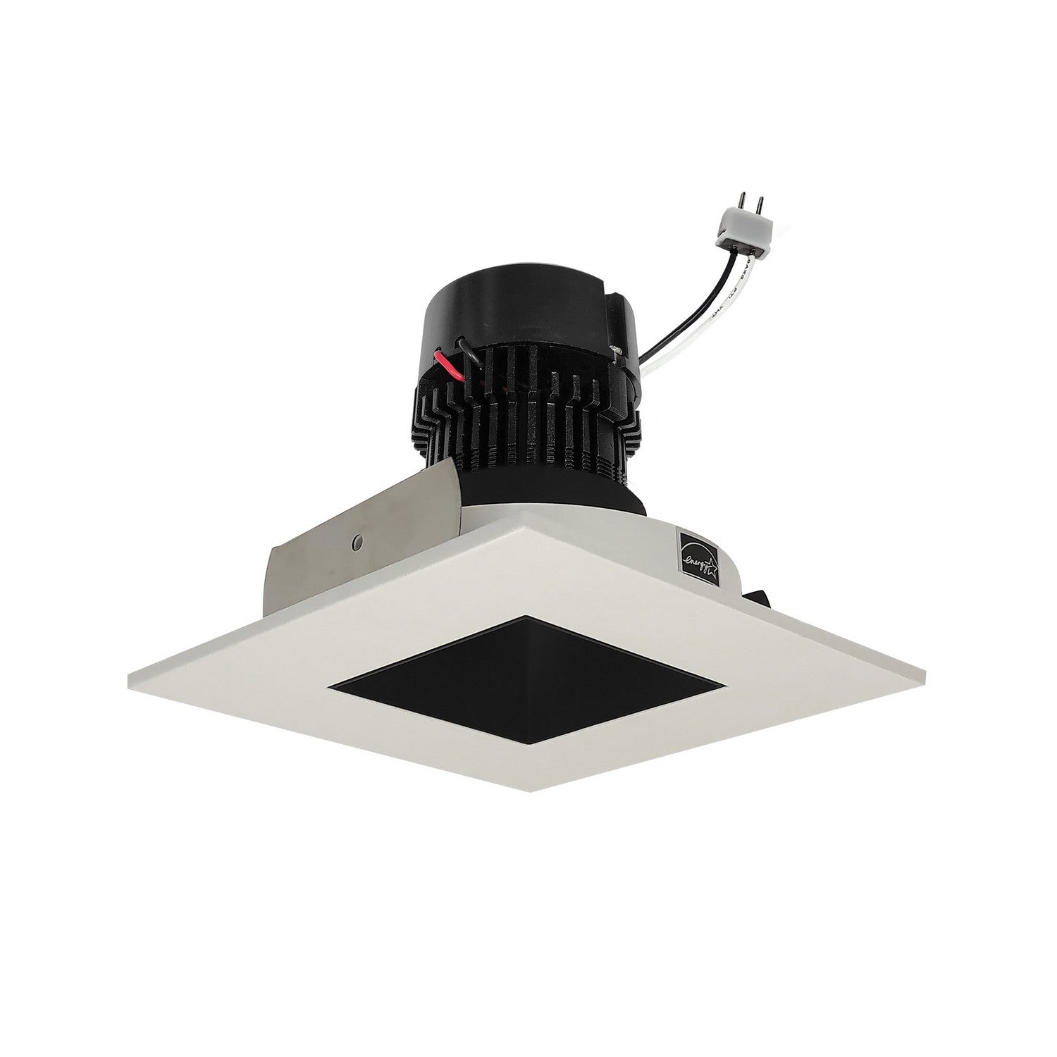 Nora Lighting - NPRLV-4SNDSQ27XBW - LED Retrofit Reflector - Black / White