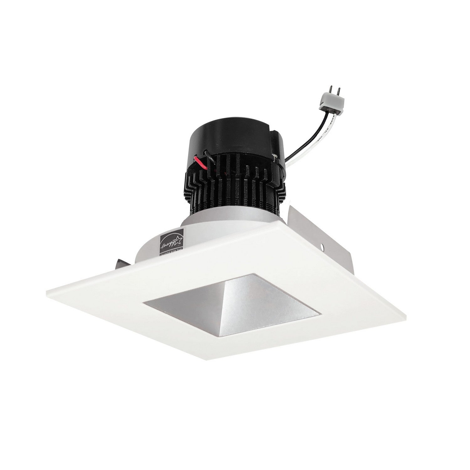 Nora Lighting - NPRLV-4SNDSQ27XHZMPW - LED Retrofit Reflector - Haze / Matte Powder White