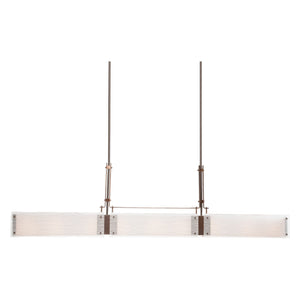 Hammerton Studio - PLB0026-0C-BS-FG-001-E2 - Six Light Linear Chandelier - Urban Loft - Beige Silver