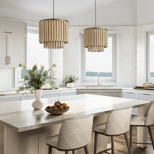 Capital Lighting - 355651DR - Five Light Pendant - Jada - Dark Brass