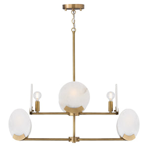 Capital Lighting - 454681AD - Eight Light Chandelier - Oriya - Aged Brass