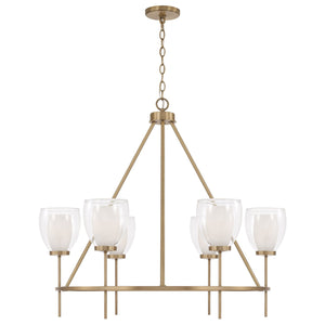 Capital Lighting - 455961AD - Six Light Chandelier - Joss - Aged Brass