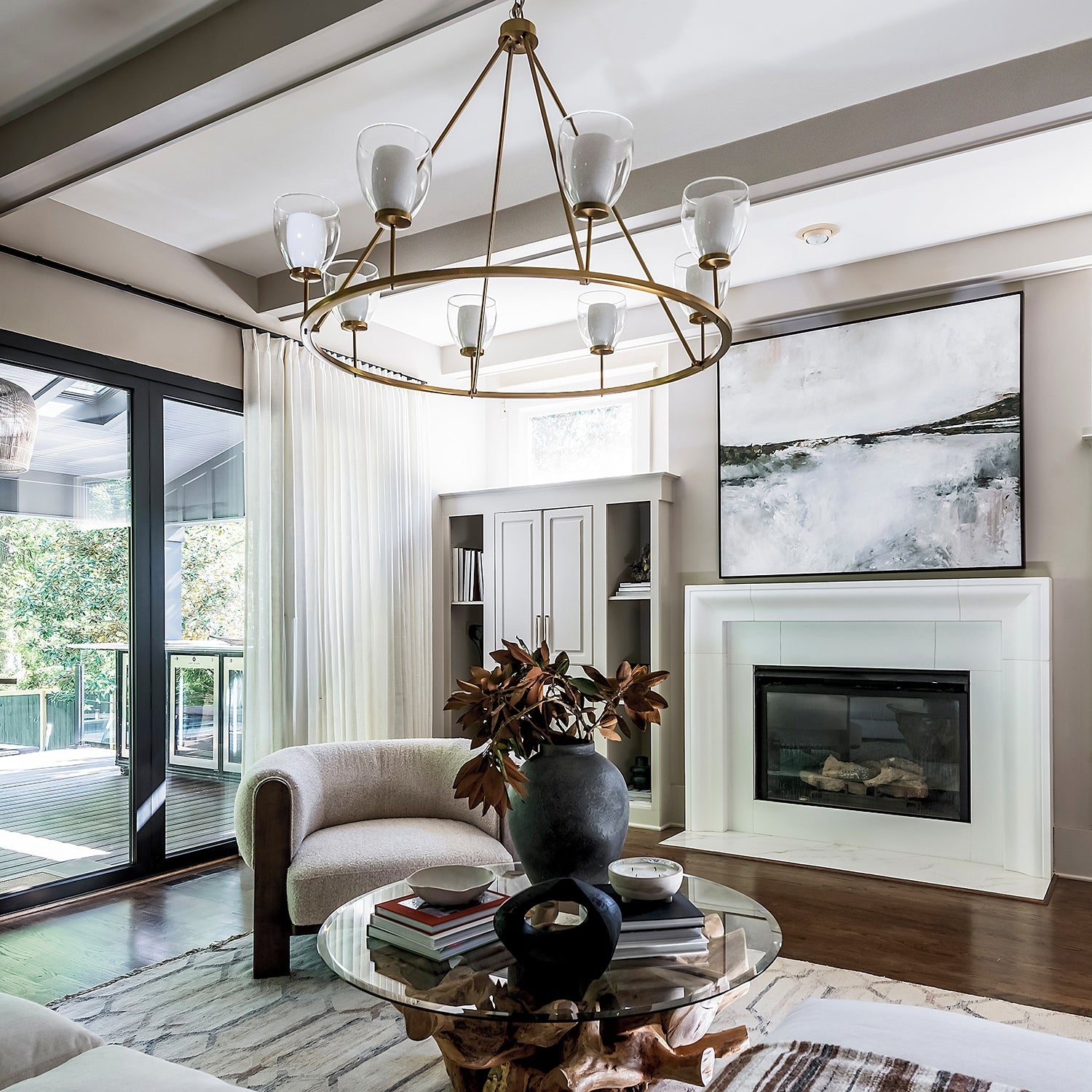 Capital Lighting - 455981AD - Eight Light Chandelier - Joss - Aged Brass