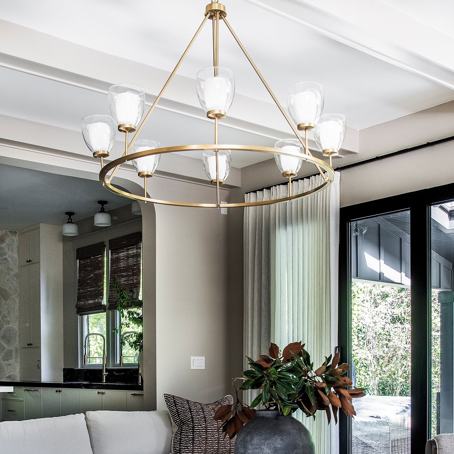 Capital Lighting - 455981AD - Eight Light Chandelier - Joss - Aged Brass