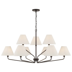 Capital Lighting - 456691ES-713 - Nine Light Chandelier - Chadwick - Espresso