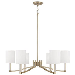 Capital Lighting - 457061MA-715 - Six Light Chandelier - Ingrid - Matte Brass
