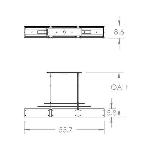 Hammerton Studio - PLB0026-0E-BS-SG-001-L3 - LED Linear Suspension - Urban Loft - Beige Silver