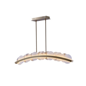 Kalco - 518461WB - LED Island Pendant - Meridian - Winter Brass