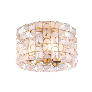 Kalco - 520541OL - Four Light Flush Mount - Crescent - Oxidized Gold Leaf