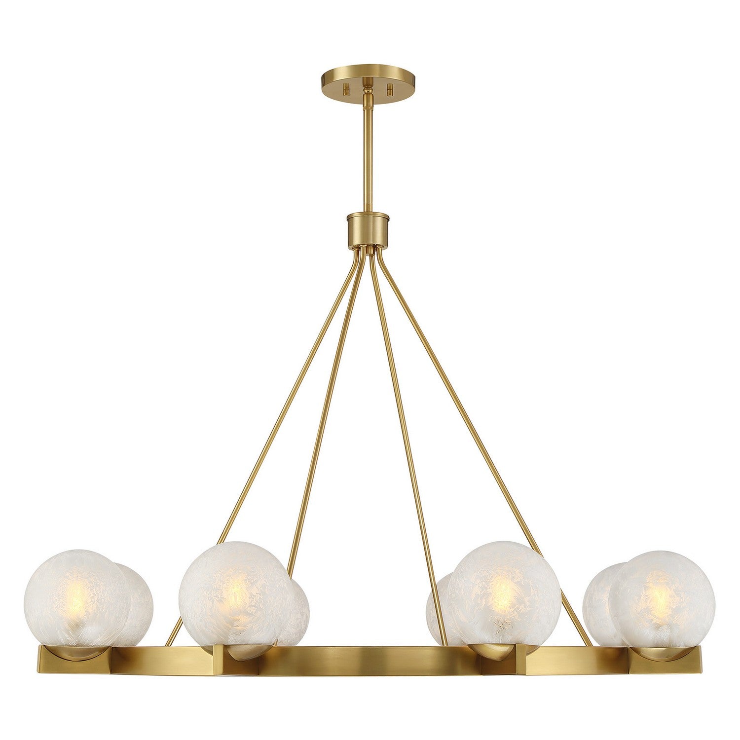 Savoy House - 1-1015-8-322 - Eight Light Chandelier - Darien - Warm Brass