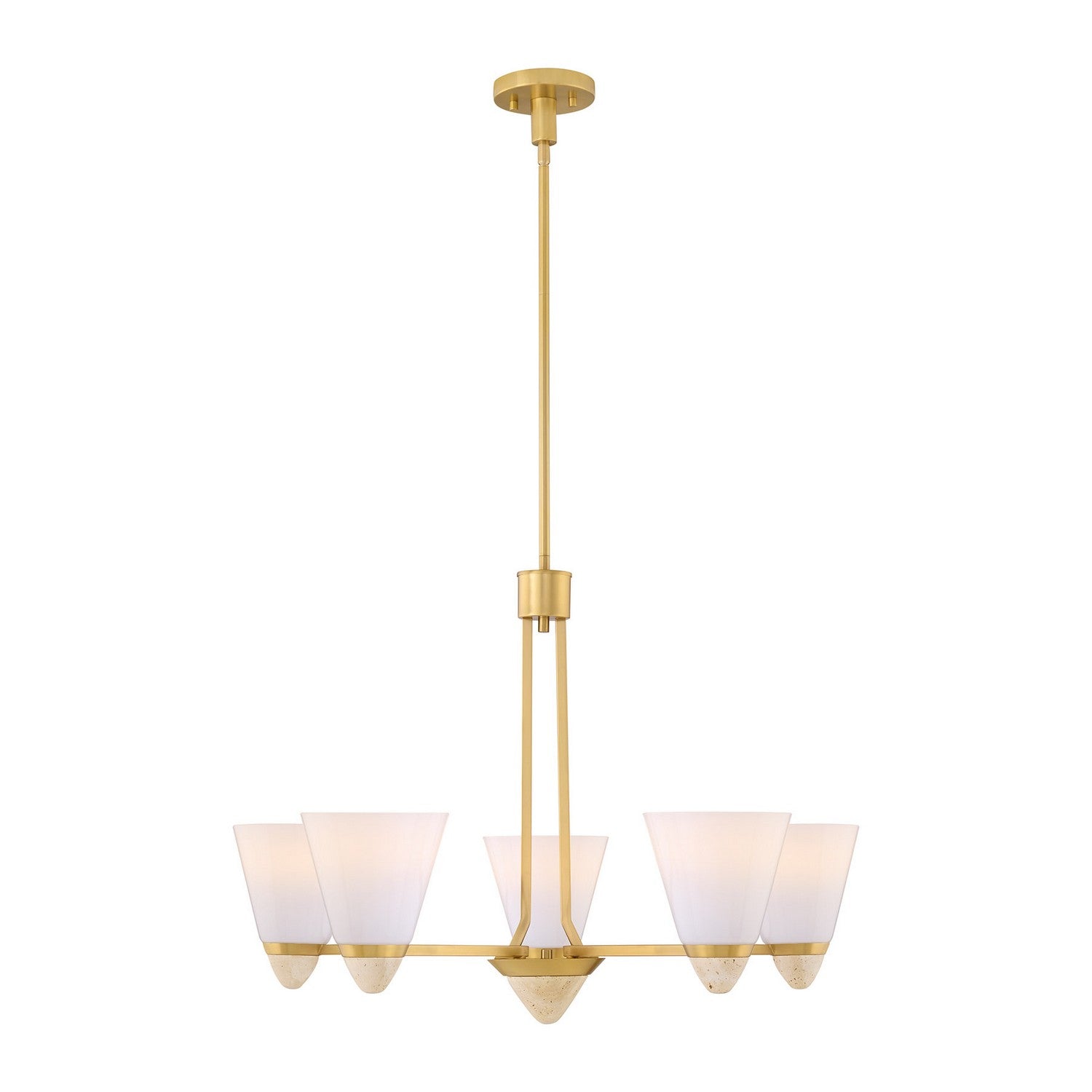 Savoy House - 1-7265-5-322 - Five Light Chandelier - Kohlman - Warm Brass