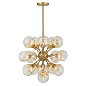 Savoy House - 1-7934-16-322 - 16 Light Chandelier - Matisse - Warm Brass