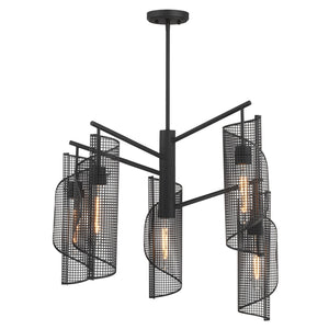 Savoy House - 1-8032-5-89 - Five Light Chandelier - Hillbourne - Matte Black