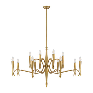 Savoy House - 1-9418-12-220 - 12 Light Chandelier - Tremont - Riviera Brass