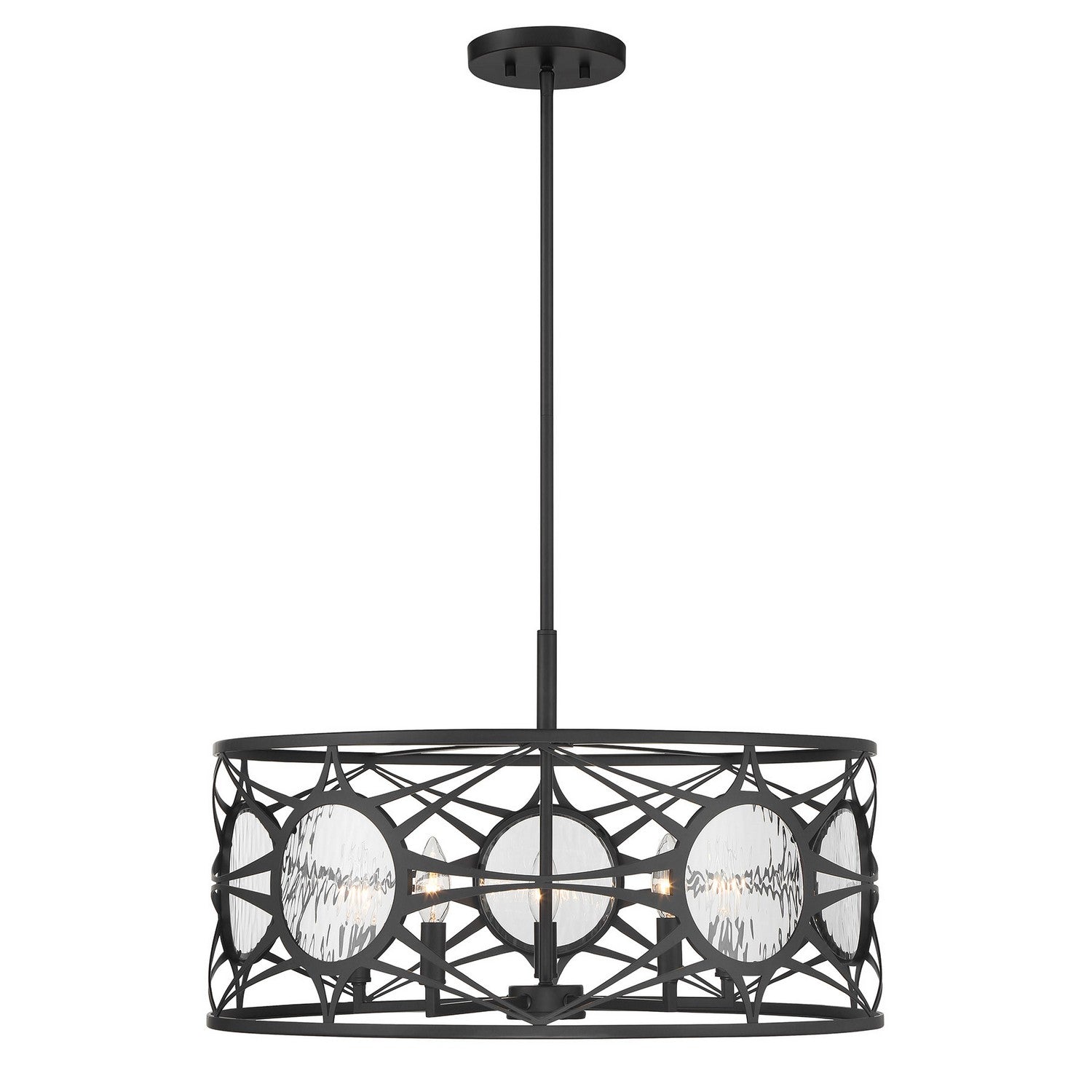 Savoy House - 6-5065-5-89 - Five Light Convertible Semi-Flush /Pendant - Balfour - Matte Black