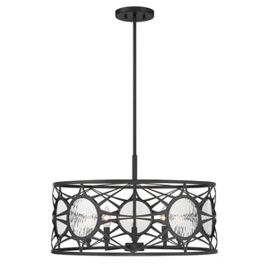 Savoy House - 6-5065-5-89 - Five Light Convertible Semi-Flush /Pendant - Balfour - Matte Black