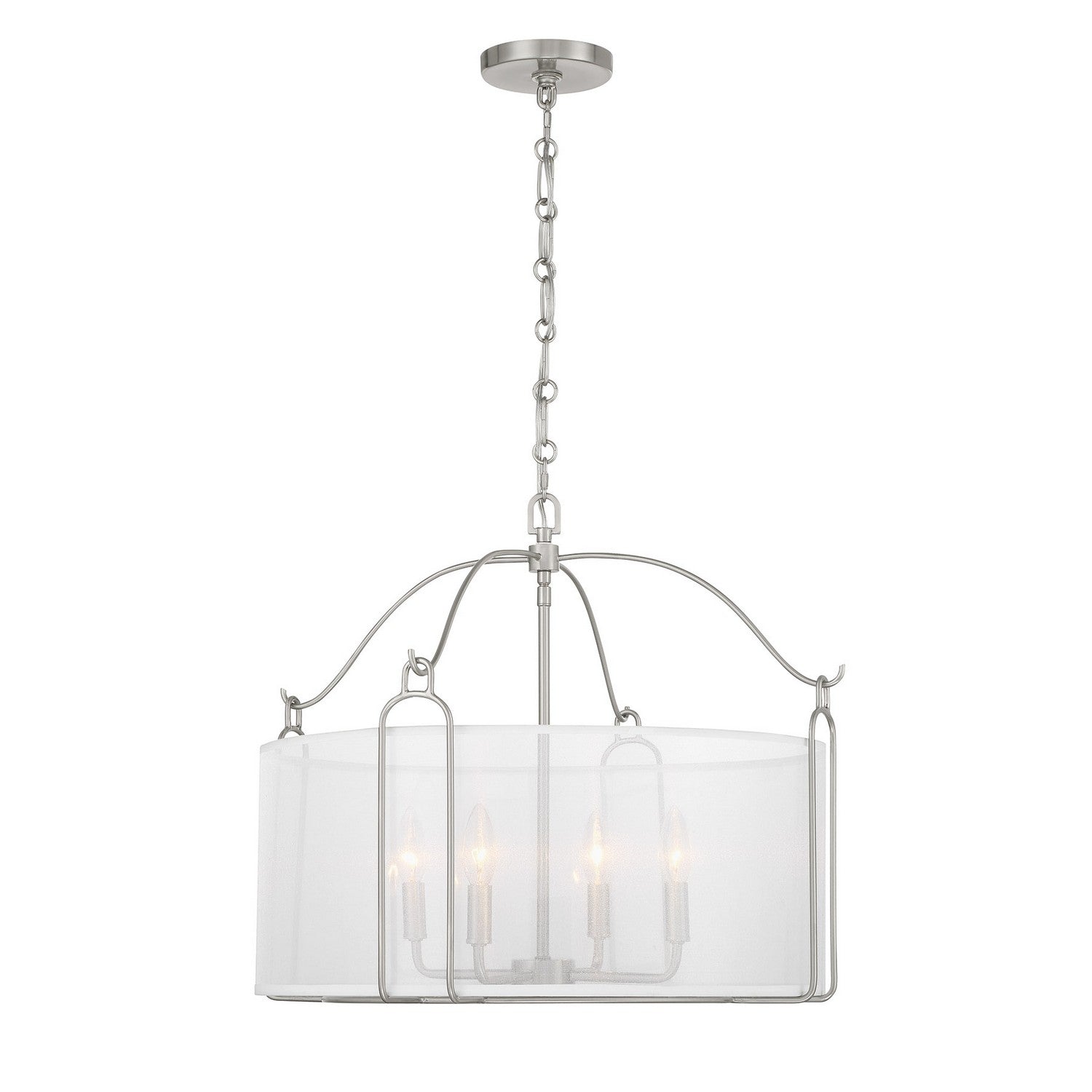 Savoy House - 7-1693-4-SN - Four Light Pendant - Ashlay - Satin Nickel