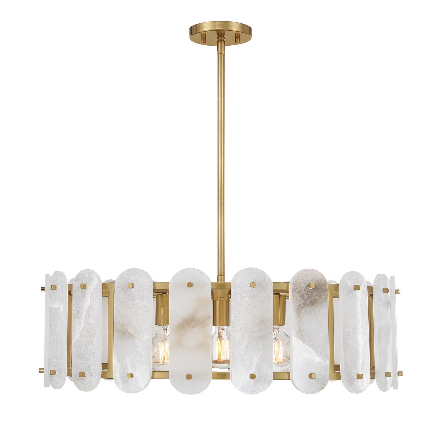 Savoy House - 7-2911-5-322 - Five Light Pendant - Antolini - Warm Brass