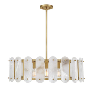 Savoy House - 7-2911-5-322 - Five Light Pendant - Antolini - Warm Brass