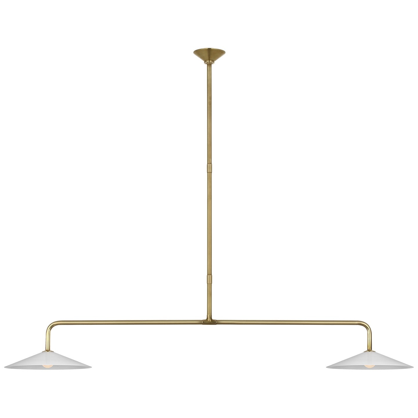Visual Comfort Signature - AL 5035HAB-WG - LED Pendant - Ponce - Hand-Rubbed Antique Brass
