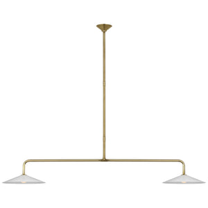 Visual Comfort Signature - AL 5035HAB-WG - LED Pendant - Ponce - Hand-Rubbed Antique Brass