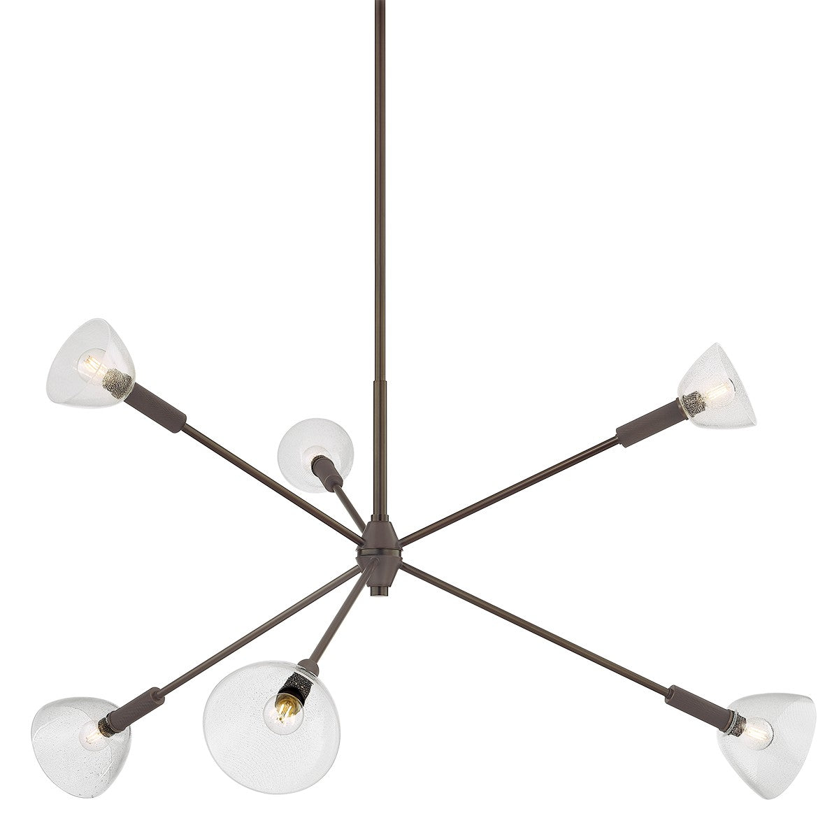 Mitzi - H991806-TRB - Six Light Chandelier - Caraway - True Bronze