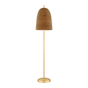 Mitzi - HL1001401-AGB - One Light Floor Lamp - Beatrice - Aged Brass