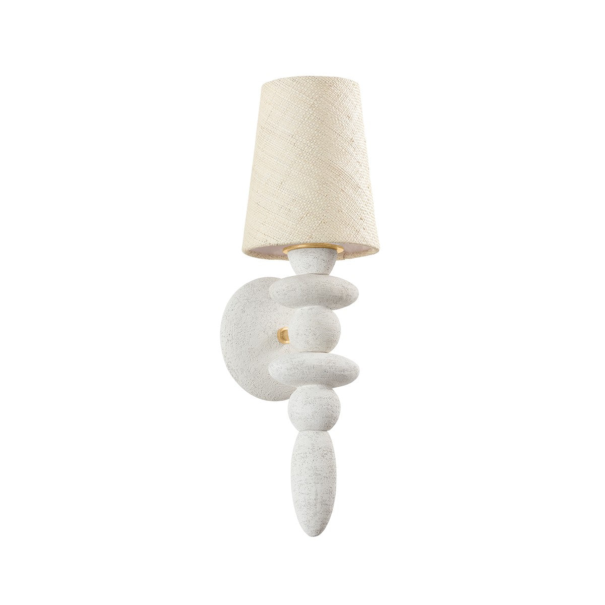 Troy Lighting - B5520-VGL/CGL - One Light Wall Sconce - Cullen - Vintage Gold Leaf/Ceramic Gypsum Clay